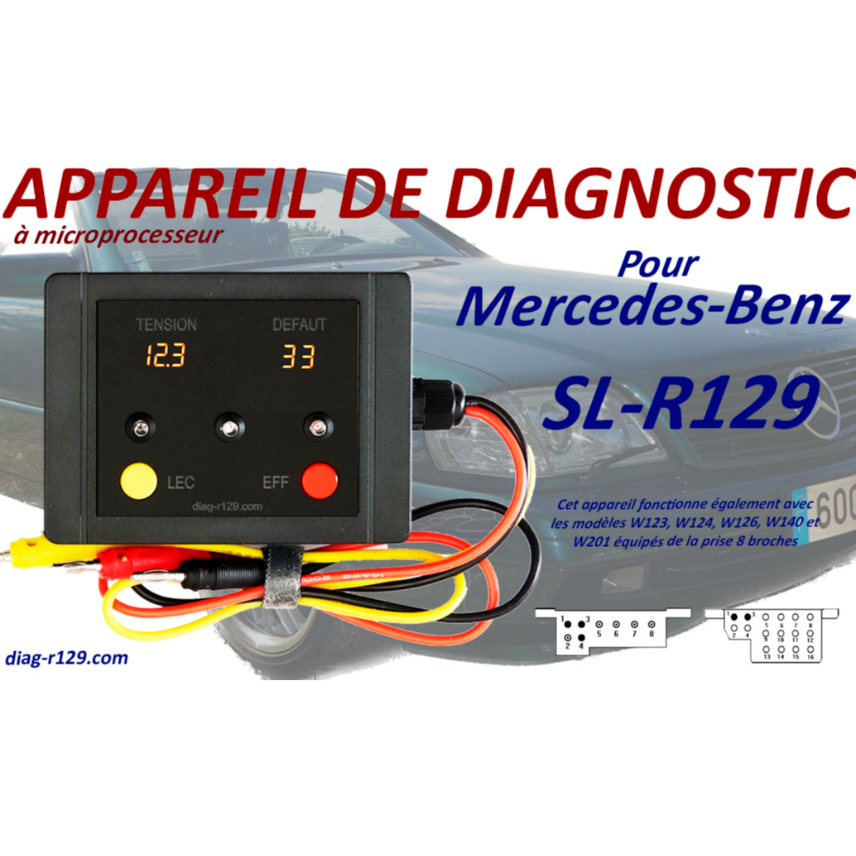 OUTIL DE DIAGNOSTIC POUR R129 - W124 - W140  - W201  (hors prises 38 broches)